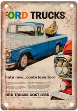 1957 Vintage Ford Auto Ad Retro Look Reproduction Metal Sign A13623