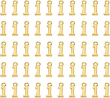Number 1 Charms Alloy Metal Number Charm Pendants for DIY Craft Keychain Brooch