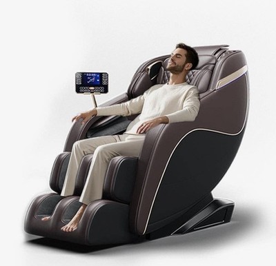 Zero Gravity Massage Recliner Chair Kneading Rolling Heat Bluetooth Voice Brown