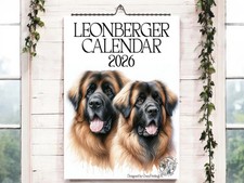 Leonberger Calendar 2026-Dog Calendar-Animal 2026-Wall Calendar 2026-A4 Calendar