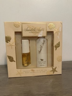 Coty Sand & Sable Perfume Spray Lotion Gift Set Vintage. .375 Fl Oz.