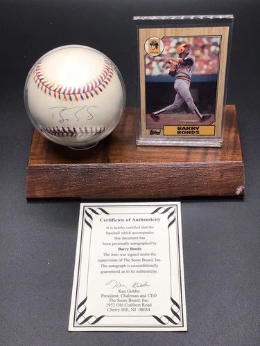 1995 All-Star Game BARRY BONDS Autographed Baseball w/ COA (Goldin)