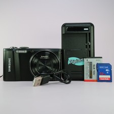 Samsung Digital Camera WB720 14.2MP Black Tested Full Working Set