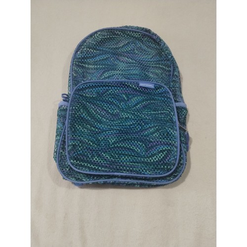 Eastport mesh bookbag medium blue purple green
