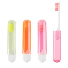 Travel Toothbrush, 3 PCS Mini Portable Toothbrush Set with Cover Small Foldin...