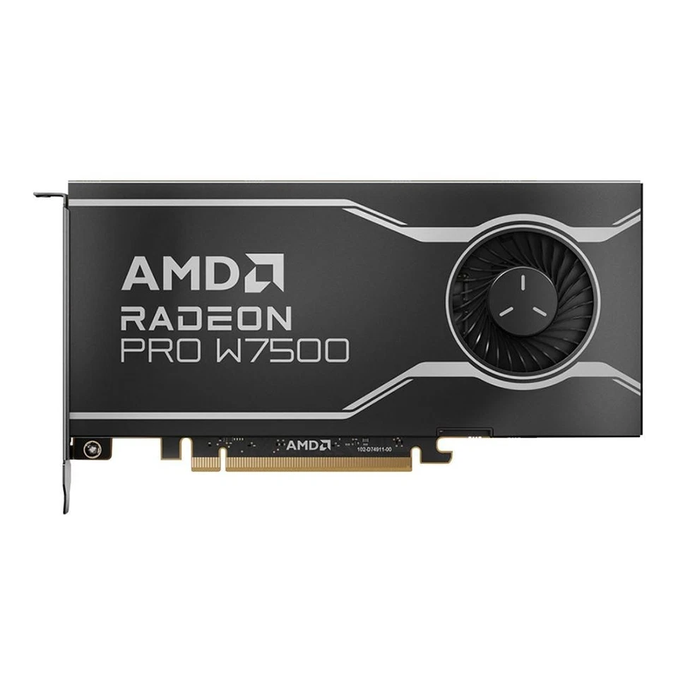 Brand New AMD AMD Radeon PRO W7500 Single Fan 8GB GDDR6 PCIe 4.0 Graphics Card - Image 3 of 3