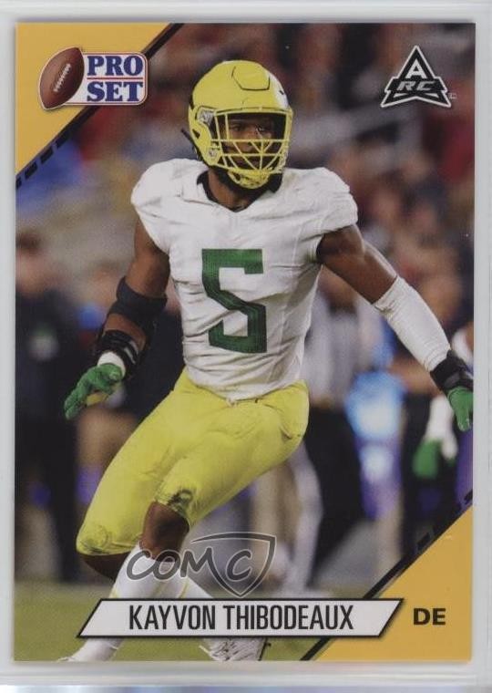 2021 Leaf Pro Set College Gold Kayvon Thibodeaux #06 z6b