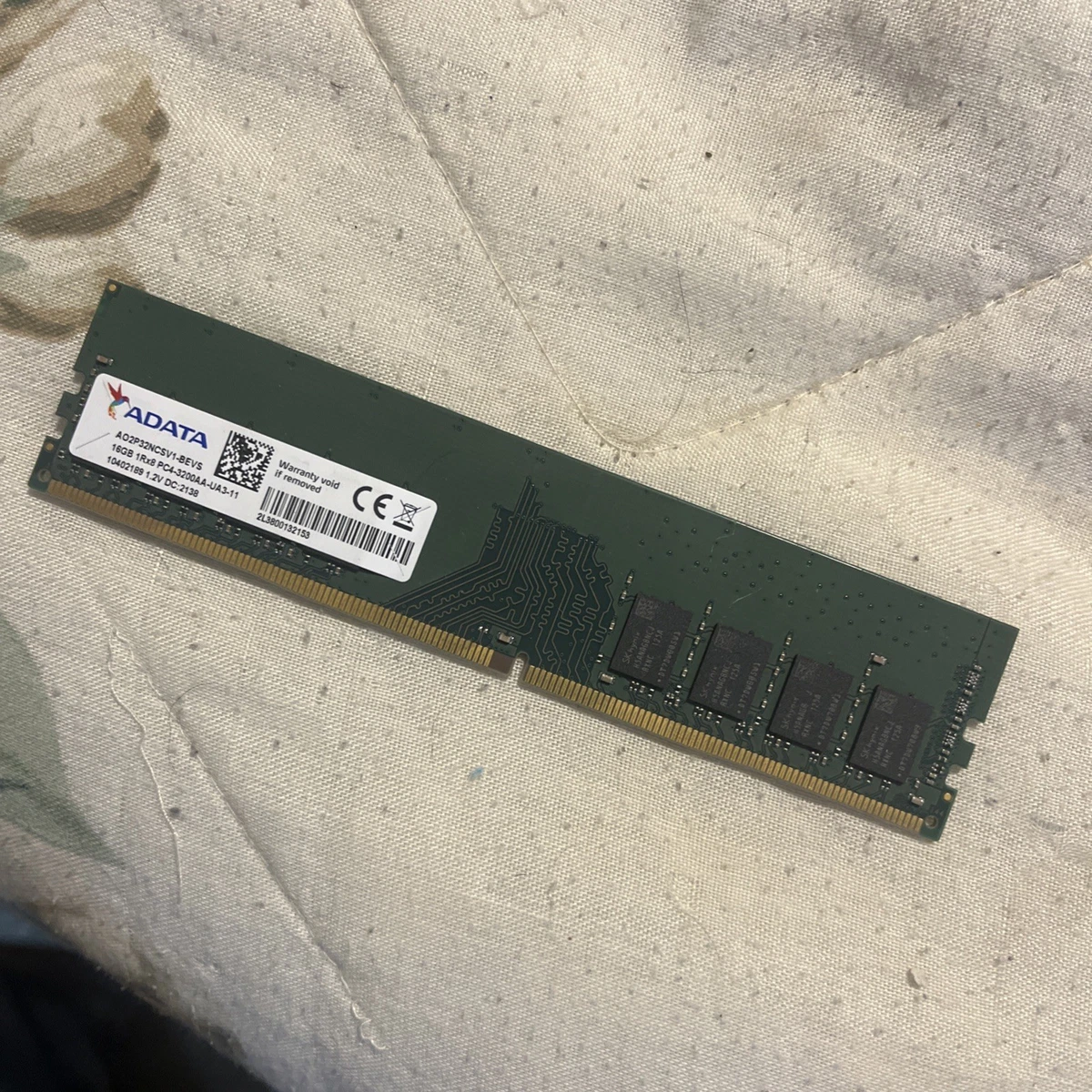 ADATA DDR4 SDRAM 16 GB Capacity per Module Memory (RAM) for sale