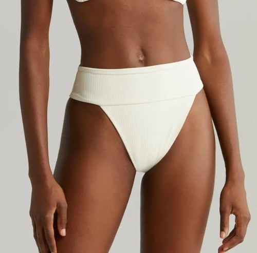Montce Tamarindo Rib High Waist Buttercream Bikini Bottom Size L - Picture 6 of 11