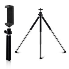 Mini Tripod for Webcam and Phone, 12.4 inch Metal Extendable Webcam Stand wit...