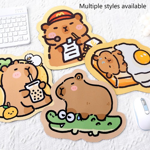 Cute Capybara Mouse Pad Desk Mat Keyboard Pad Gaming Table Mat Office Decoration - Afbeelding 2 van 15