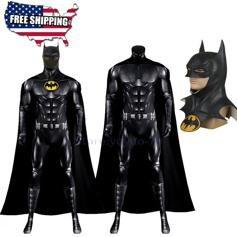 Costume Complet Batman Cosplay Adulte Professionnel Noir - Edaica.com, Neuf Avec étiquettes 2023