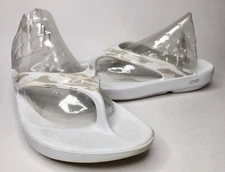 Oofos Oolala Flip Flops Camo Women’s Sz 11 GRAY Limited Edition Recovery Sandals