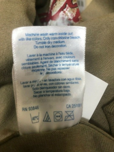 300 Movie Promo T Shirt Mens Adult Beige Tan Stand Fight Die Spartans NWOT Small - Picture 7 of 7