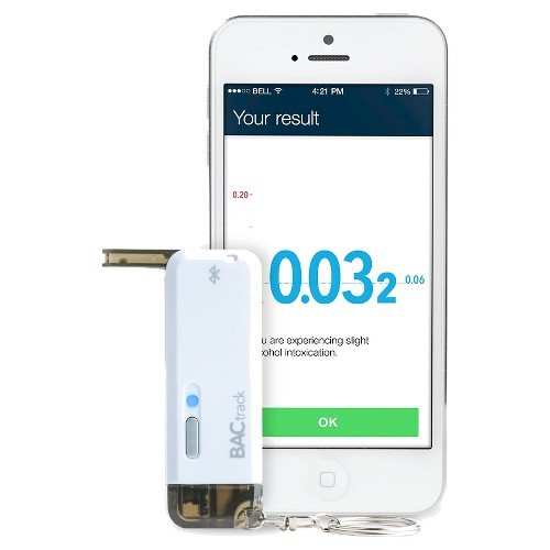 BACtrack Vio Smartphone Keychain Breathalyzer for iPhone and Android