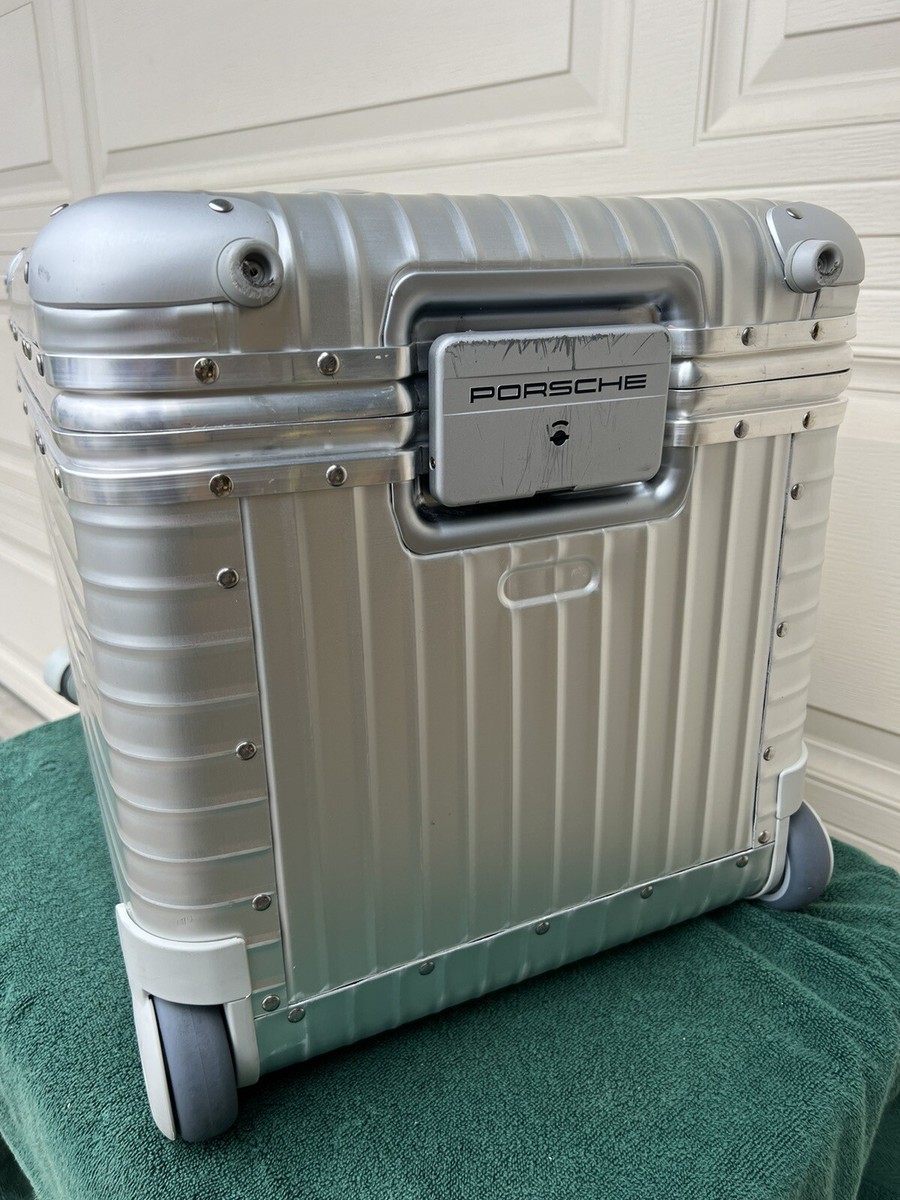 Rare Rimowa Porsche Wheeled Aluminum Travel Suit Case size Rare Rimowa Porsche Wheeled Aluminum Travel Suit Case size