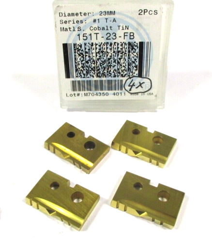 4x Amec Punta da Trapano 180° 151T-23-FB Ø23 #1 T-A Cobalto Tin Nuovo H50557