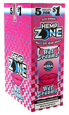 H. Zone Organic Herbal Wrap Full Box 15/5CT - 75 Wraps Total | WET DREAMS