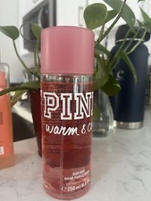 VICTORIA  S SECRET PINK WARM  COZY FRAGRANCE BODY MIST SPRAY SPLASH 8.4 oz