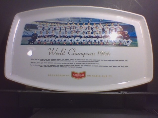 1966 Baltimore Orioles World Champions National Beer Wall Plaque Excellent Cond.