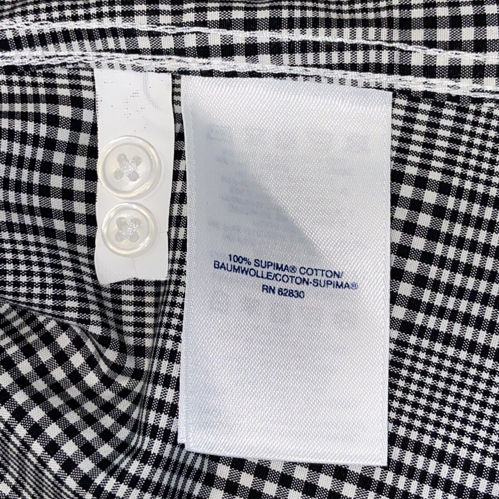 Lands’ End Women's No Iron Shirt Sz 12T Plaid Button Down Long Sleeve