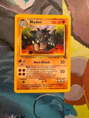 Pokémon TCG Rhydon Jungle 45/64 Regular Unlimited Uncommon | eBay
