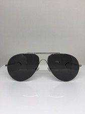 Vintage Hugo Boss Aviator Sunglasses 5198 C. 70 58-15mm Shiny Silver Made Italy