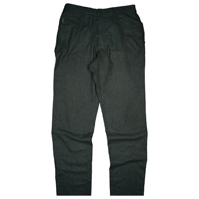 ALBERTO Herren stretch Jeans Hose straight Leg Stoff 102 W34 L34 Grau anthrazit