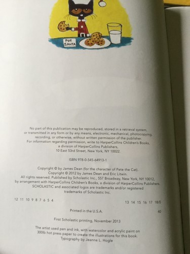 Pete the Cat I Love My White Shoes &Pete the Cat Saves Christmas,like new1st Eds - Picture 7 of 11