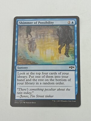 Magic the Gathering Einzelkarte Shimmer of Possibility bespielt