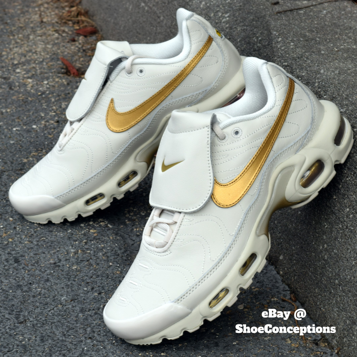 Nike Air Max Plus Tiempo Shoes Phantom Metallic Gold HV2541-001 Men's Sizes  NEW