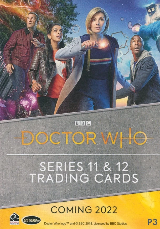 Carpeta Doctor Who 2022 con el juego base de 60 cartas y juego paralelo de 60 cartas, P3 plus Foto 3 de 4