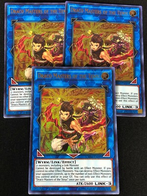 YUGIOH DRACO MASTERS OF THE TENYI CHIM-EN099 1ST ULTRA X3 (NM)