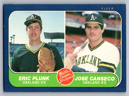 1986 FLEER #649 JOSE CANSECO A'S ROOKIE