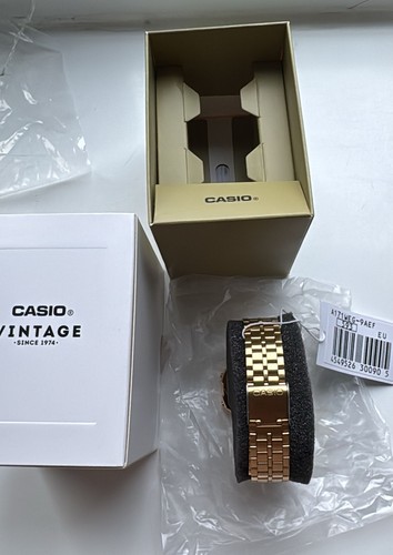 Casio Unisex-Adults Digital Quartz Watch with Stainless Steel Strap A171WEG-9AEF - Picture 3 of 6