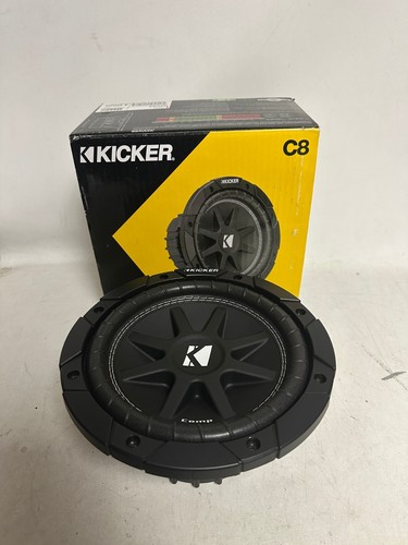 Kicker 43C84 Comp 8" Subwoofer, Single Voice Coil, 4-Ohm - EACH