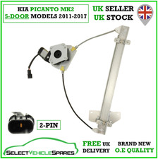 NEW KIA PICANTO MK2 (5-DOOR) DRIVERS FRONT WINDOW REGULATOR (2-PIN) 2011-2017