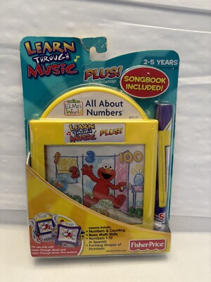 Fisher Price Learn Through Music Elmo s World w/ Songbook & Cartridge NEW