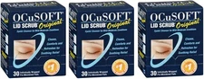 Ocusoft Eyelid Scrub Pre-Moistened Pad 30ct(3 Pack)