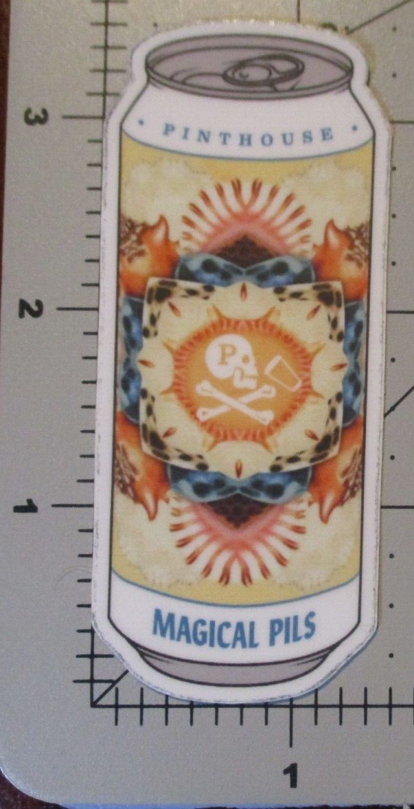 PINTHOUSE BREWING Texas electric jellyfish red STICKER decal craft beer