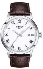 Tissot Classic Dream White Dial with Brown Leather Men's Watch T1294101601300