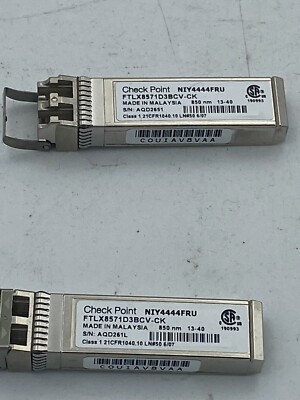 2 x Check Point NIY4444FRU 10Gbps 