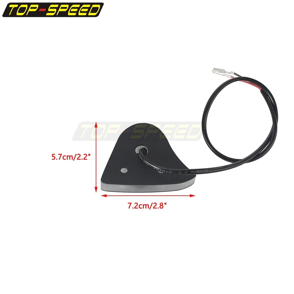 LED Motorcycle Mirror Block Off Turn Signals For Yamaha YZF R1 R1S R1M 2015-2019 - Imagem 2 de 4