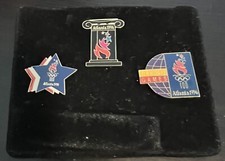 Lot of 3. 1996 Atlanta Summer Olympics Lapel Pins. EXCELLENT CONDITION.