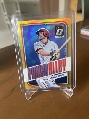 PAUL GOLDSCHMIDT 2016 Optic Power Alley Gold Ssp Refractor 04/10 CARDINALS