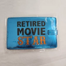 Luggage Tag Blue And Orange Funny Novelty Retired Movie Star