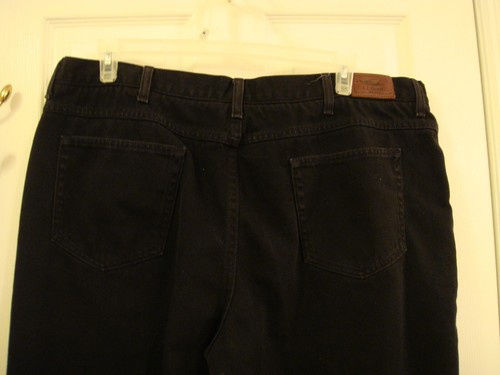 L. L. Bean Comfort Waist Black Classic Jeans Size 44 x 31 Tag says 32 - Picture 5 of 7