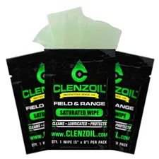 Field & Range Single-Use Saturated Gun Oil Wipe Packets | Individual CLP Wipe...