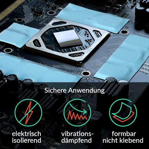 ARCTIC TP-3 100x100x1,5 mm Premium Performance Thermal Pad Wärmeleitpad B-Ware - Afbeelding 5 van 7