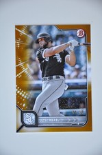 2022 JOSE ABREU BOWMAN BASE GOLD PAPER BORDER PARALLEL 44/50 WHITE SOX 